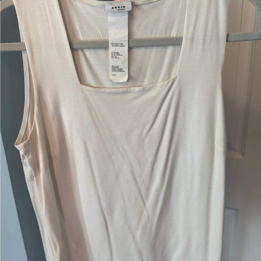 Akris Elegant Cream Tank Top